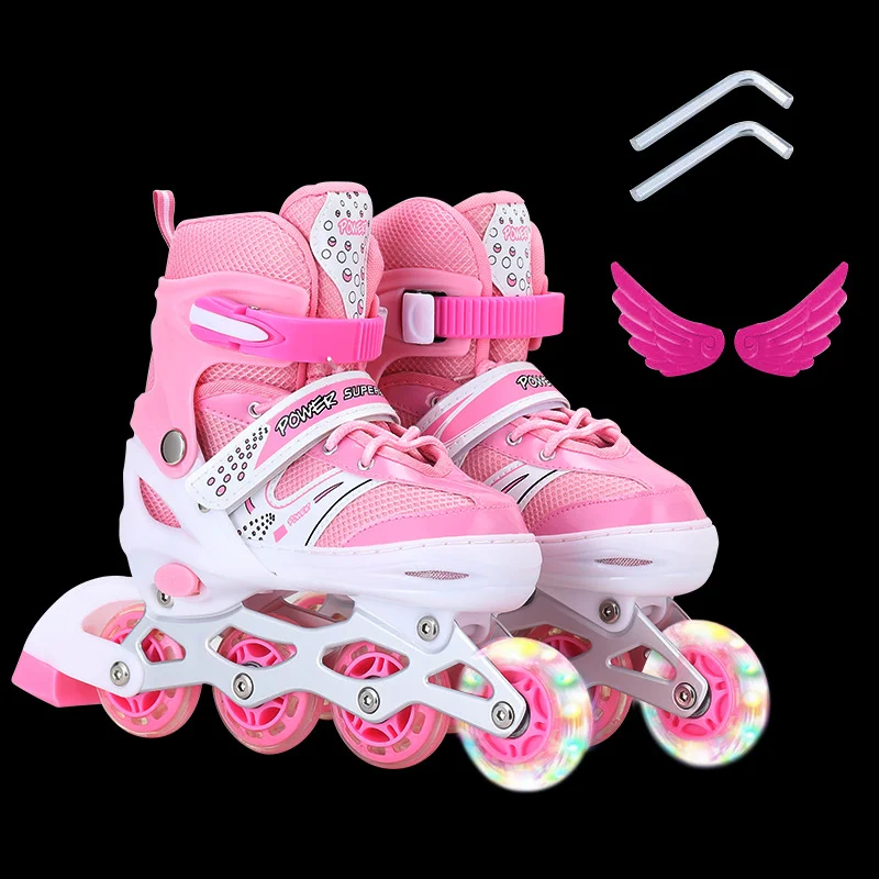 Kids Outdoor Quad - Double Row Quad Roller Skate Shoes