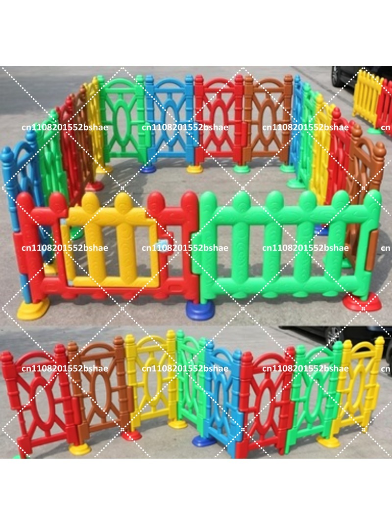 Kids Outdoor Fence - Multi-Angle Plastic Game Fence for Kids,