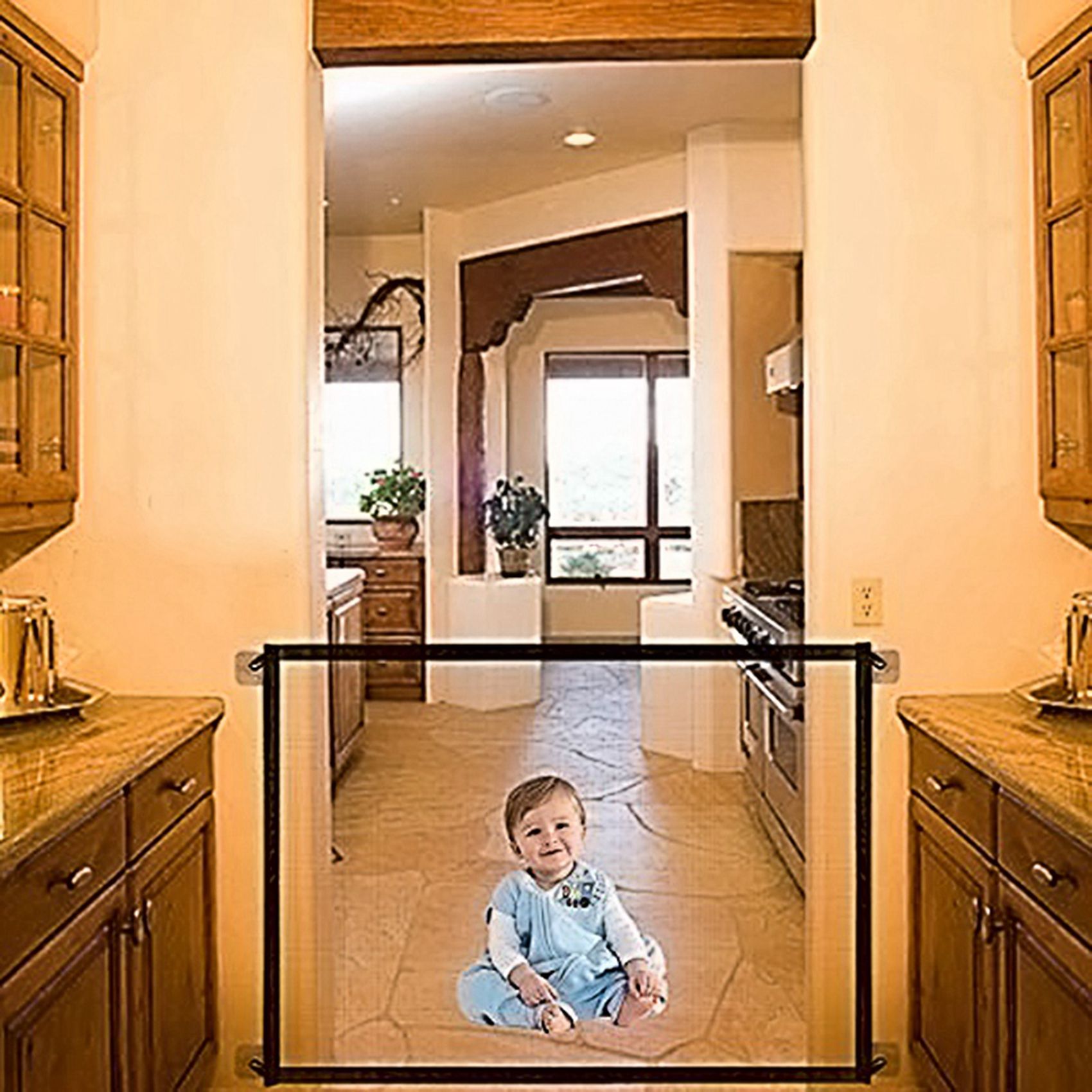 Kids Outdoor Fence - FBIL-2X Magic Gate Portable Folding Mesh