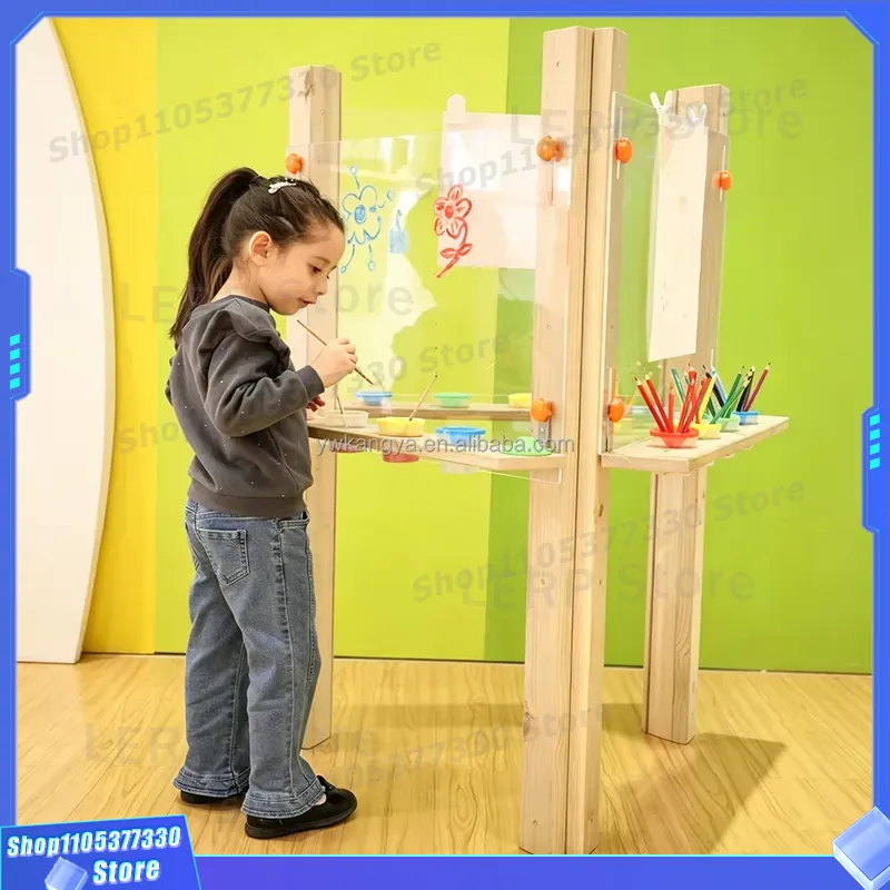 Kids Outdoor Easel - KANGYA SS50 Wooden Kids Art Easel