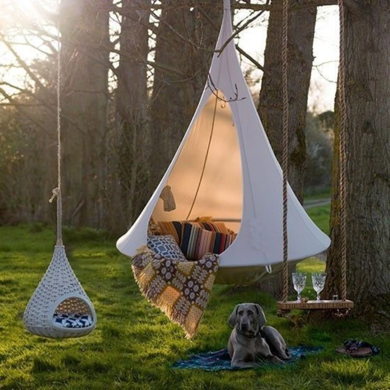 Kids Outdoor Hammock - Children Swing Outdoor Garden Camp Hammock