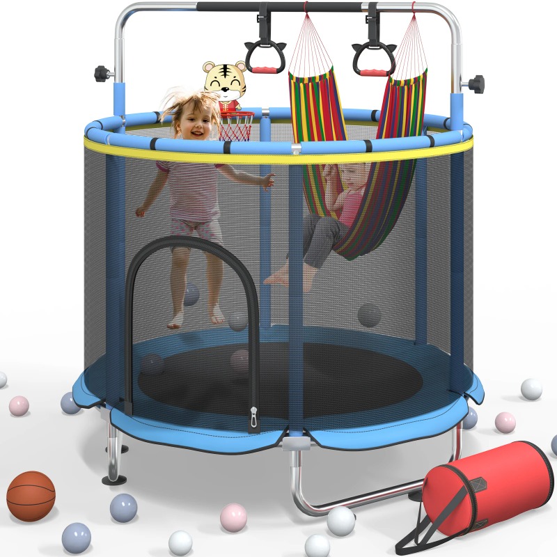 5FT Toddler Trampoline 8-in-1  - Kids Outdoor Hammock 评论和价格