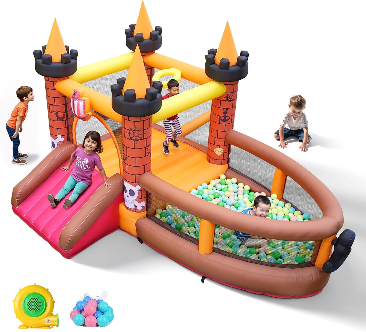 Inflatable Bounce House for Ki - Kids Outdoor Jump House 评论和价格