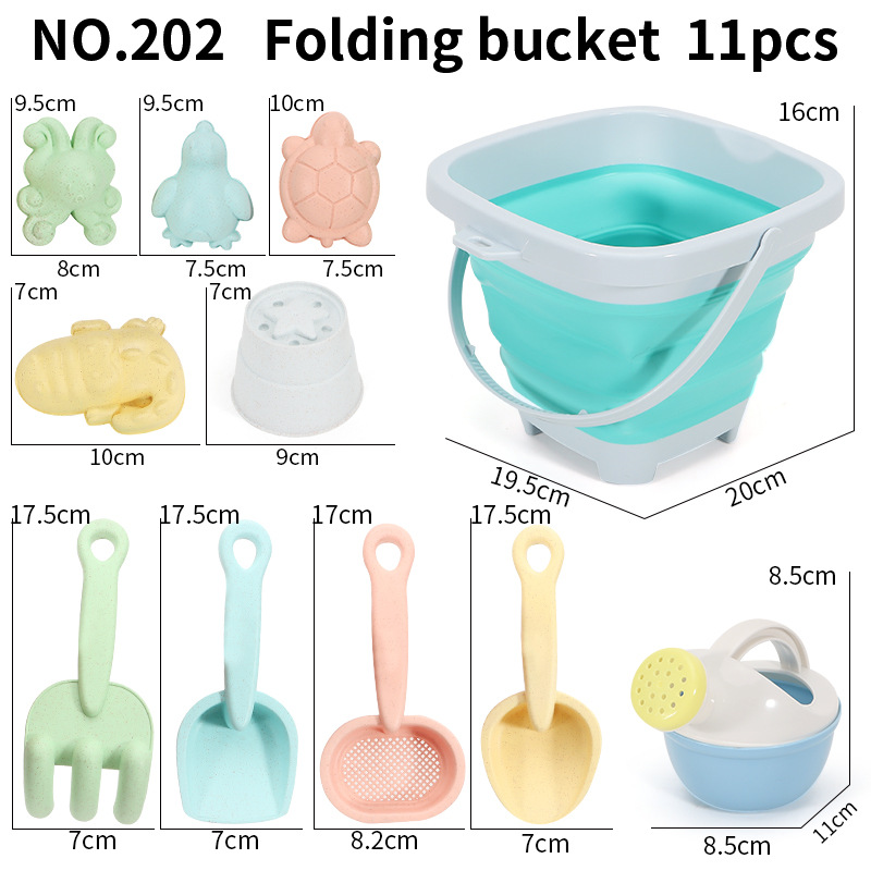 Beach Sand Play Water Set Fold - Kids Outdoor Sandbox 评论和价格