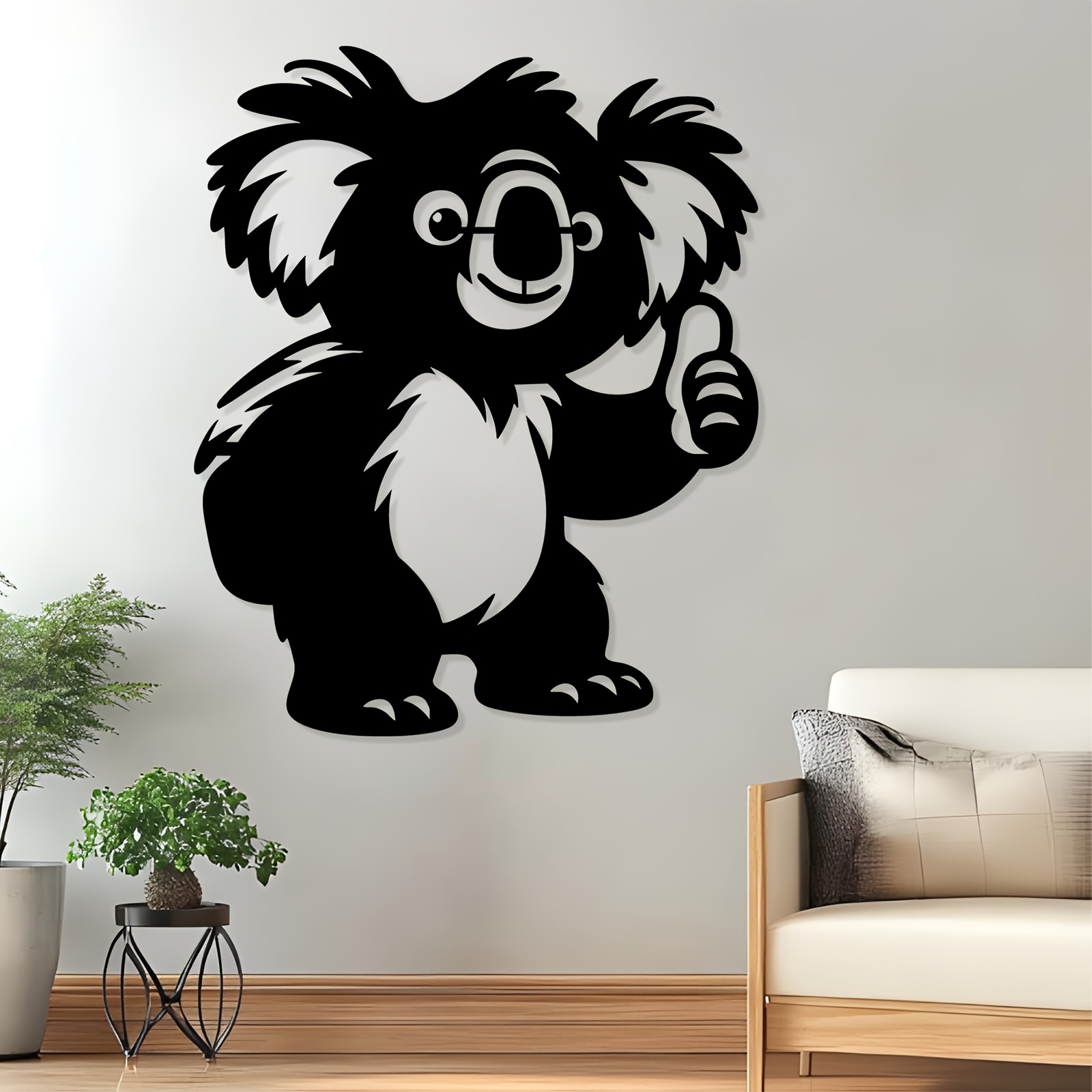 1PC Cute Koala Aluminum Metal  - Kids Outdoor Fence 评论和价格