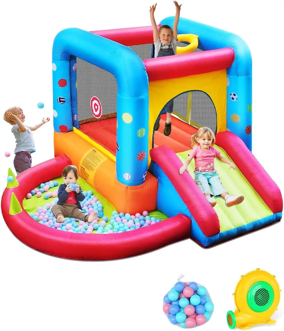 Step4Fun Inflatable Bounce Hou - Kids Outdoor Jump House 评论和价格
