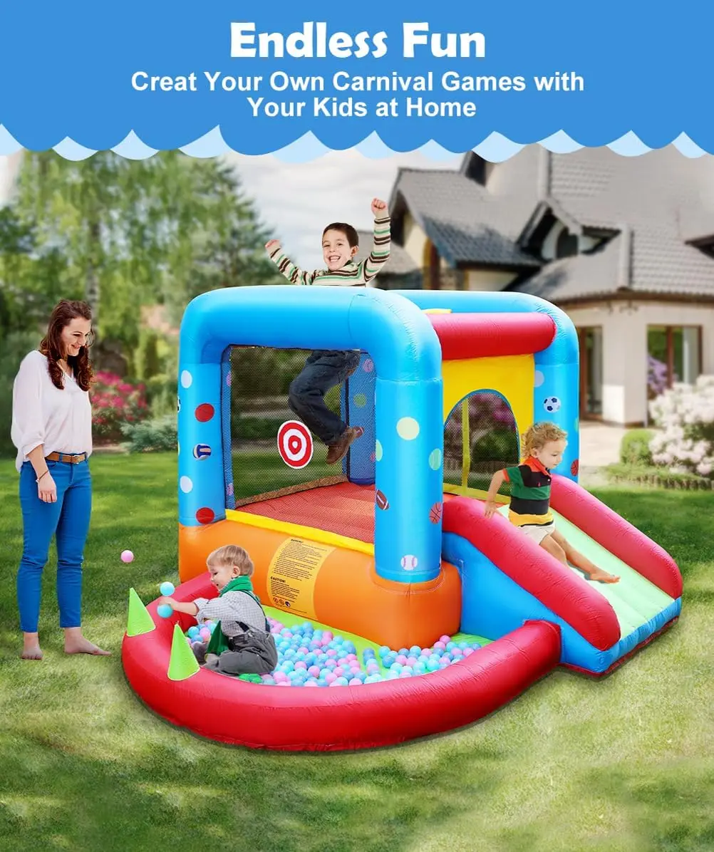 Step4Fun Inflatable Bounce Hou - Kids Outdoor Jump House 评论和价格