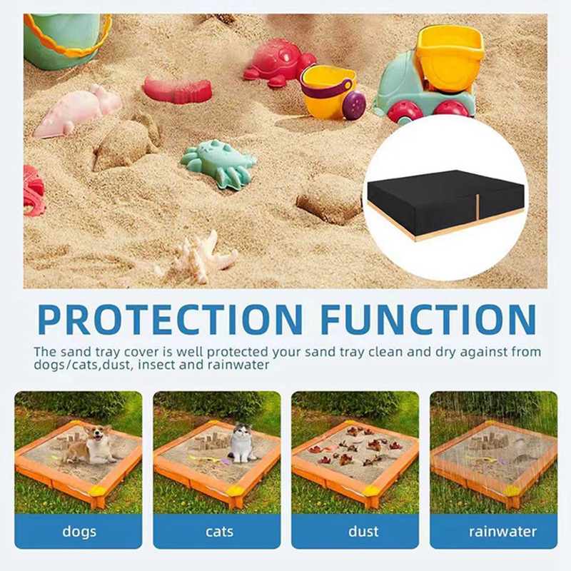 Sand Box Cover Heavy Duty Squa - Kids Outdoor Sandbox 评论和价格