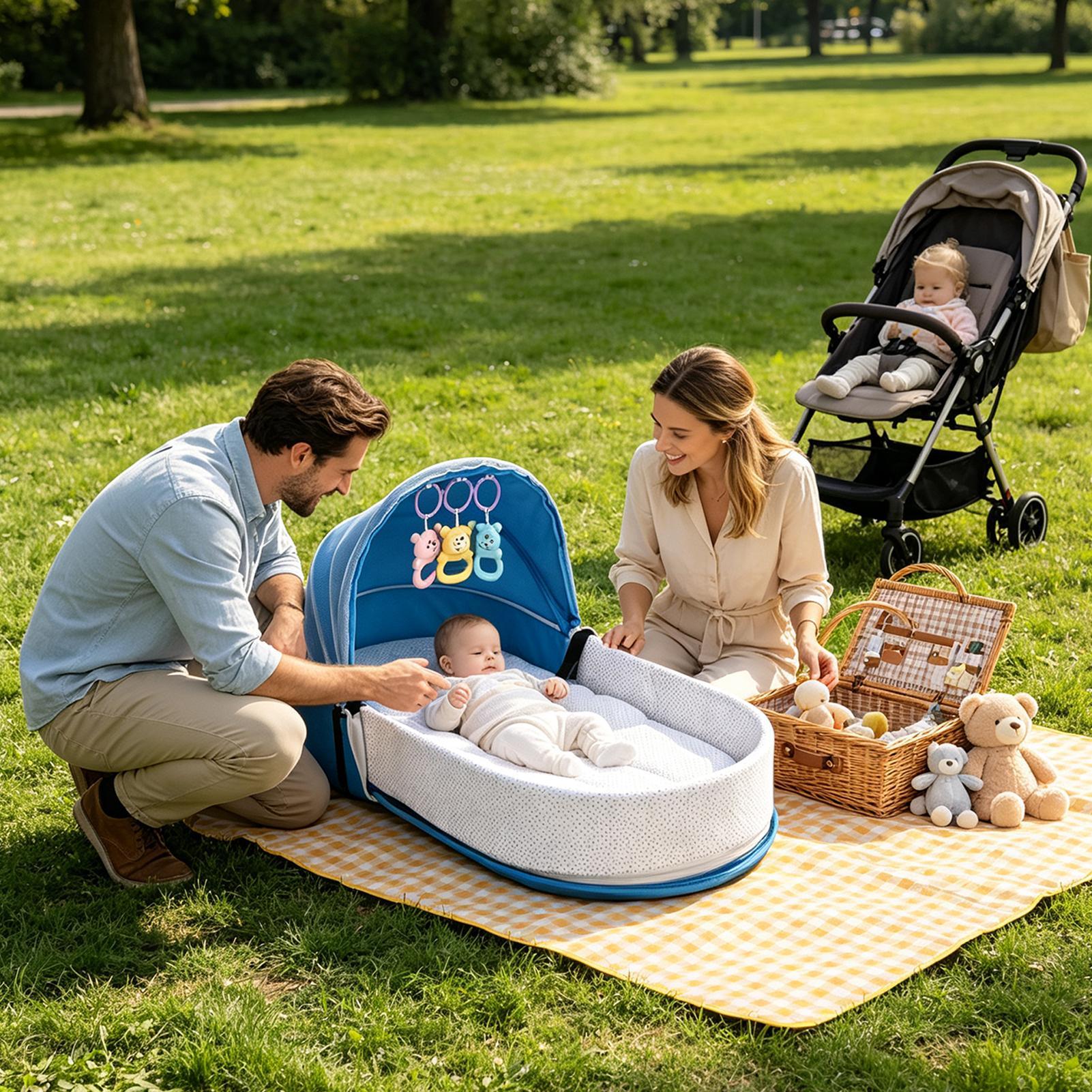 Travel Bed For Kids Foldable B - Kids Outdoor Fence 评论和价格