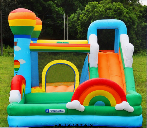 Kids Inflatable Castle with Sl - Kids Outdoor Jump House 评论和价格
