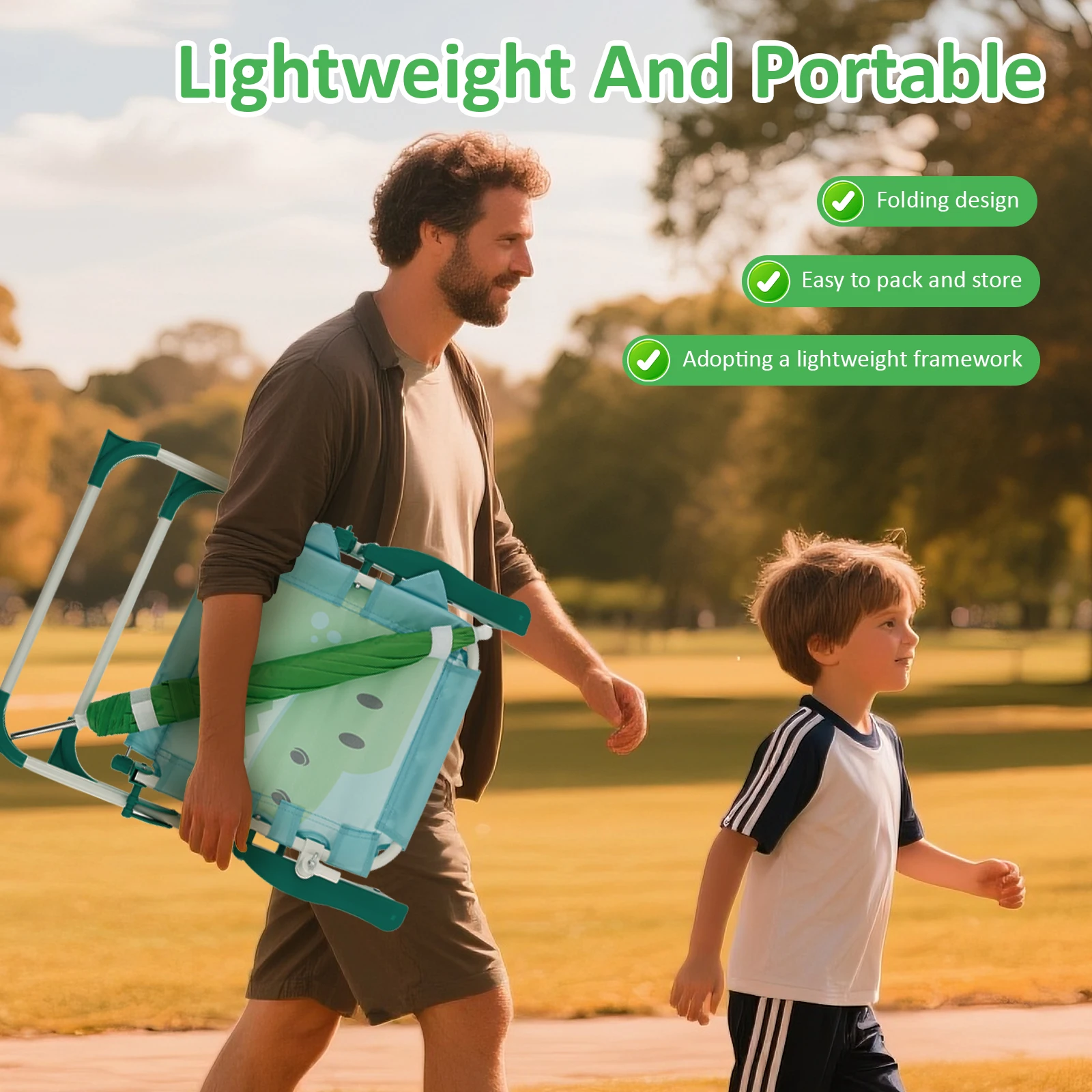 Kids Folding Beach Chair With  - Kids Outdoor Lounge Furniture 评论和价格