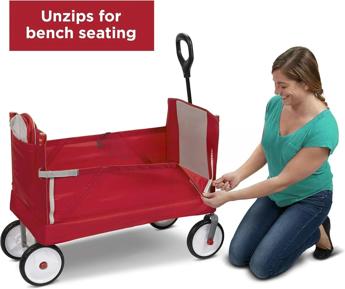 3-In-1 EZ Folding, Outdoor Col - Kids Outdoor Wagon 评论和价格