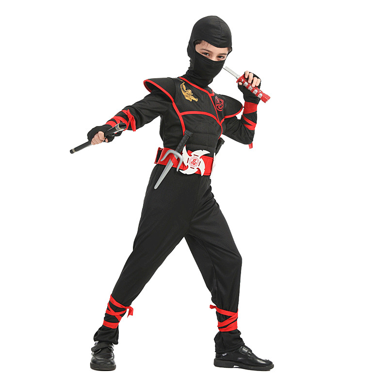Boys Ninja Deluxe Costume for  - Kids Outdoor Ninja Warrior Course 评论和价格