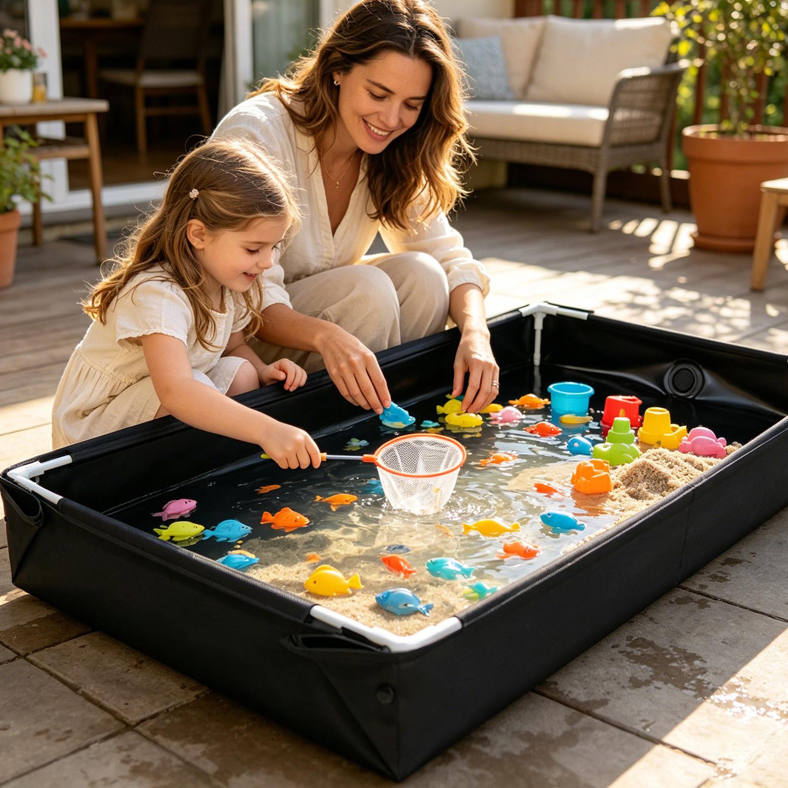 new Outdoor water play and san - Kids Outdoor Sandbox 评论和价格