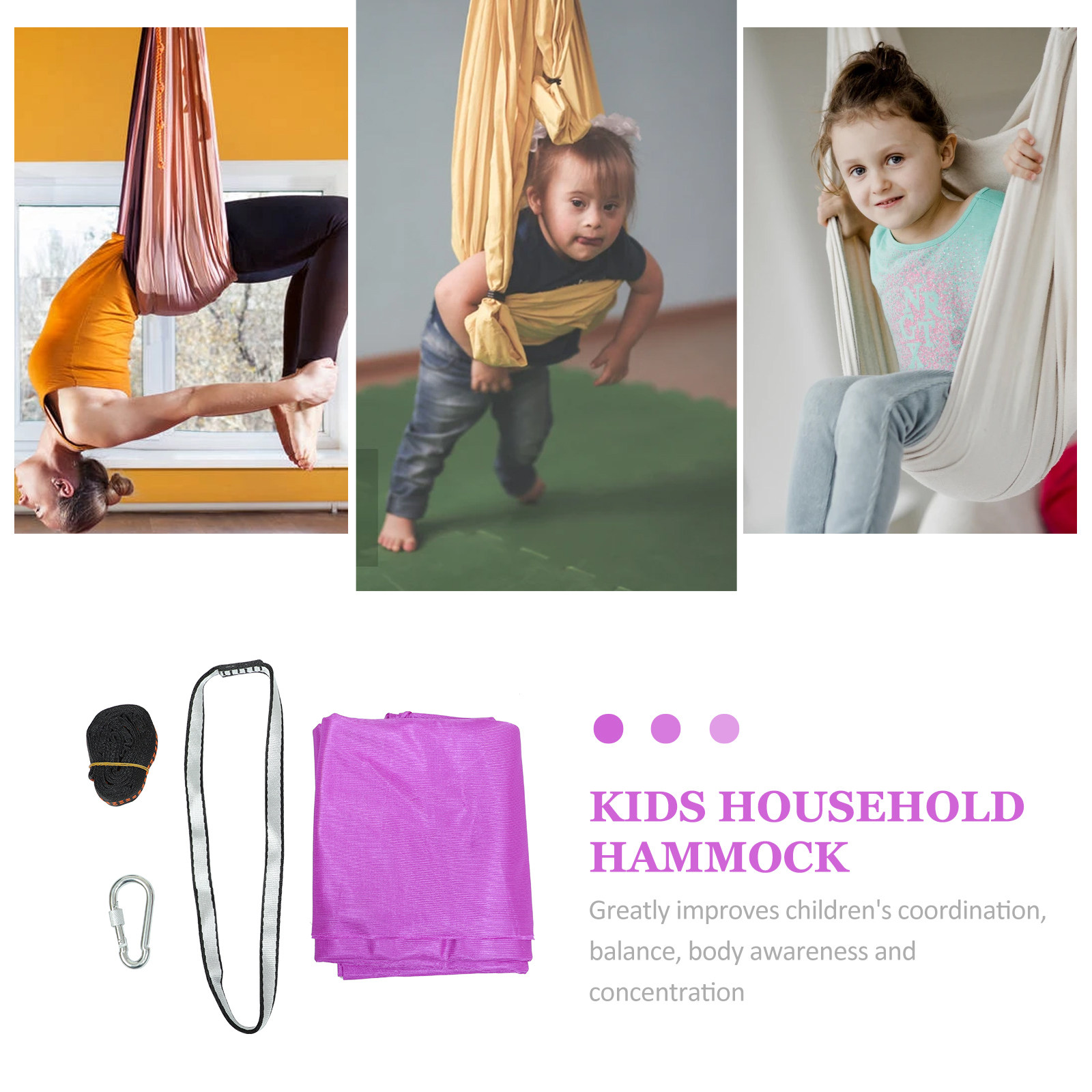 1Set Kids Yoga Hammock High-Cl - Kids Outdoor Yoga 评论和价格