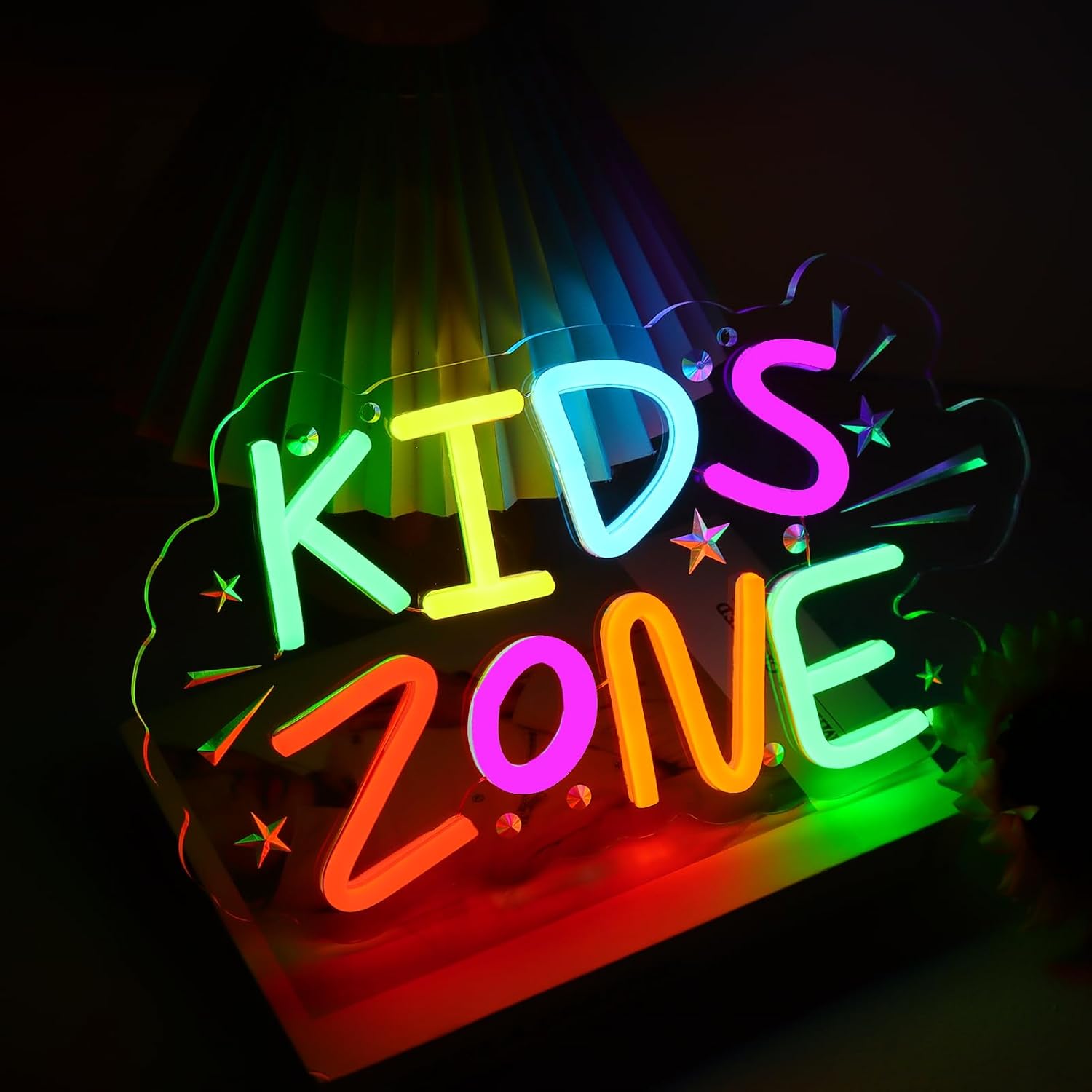 Kids Zone Neon Sign Art Wall L - Kids Outdoor Zone 评论和价格