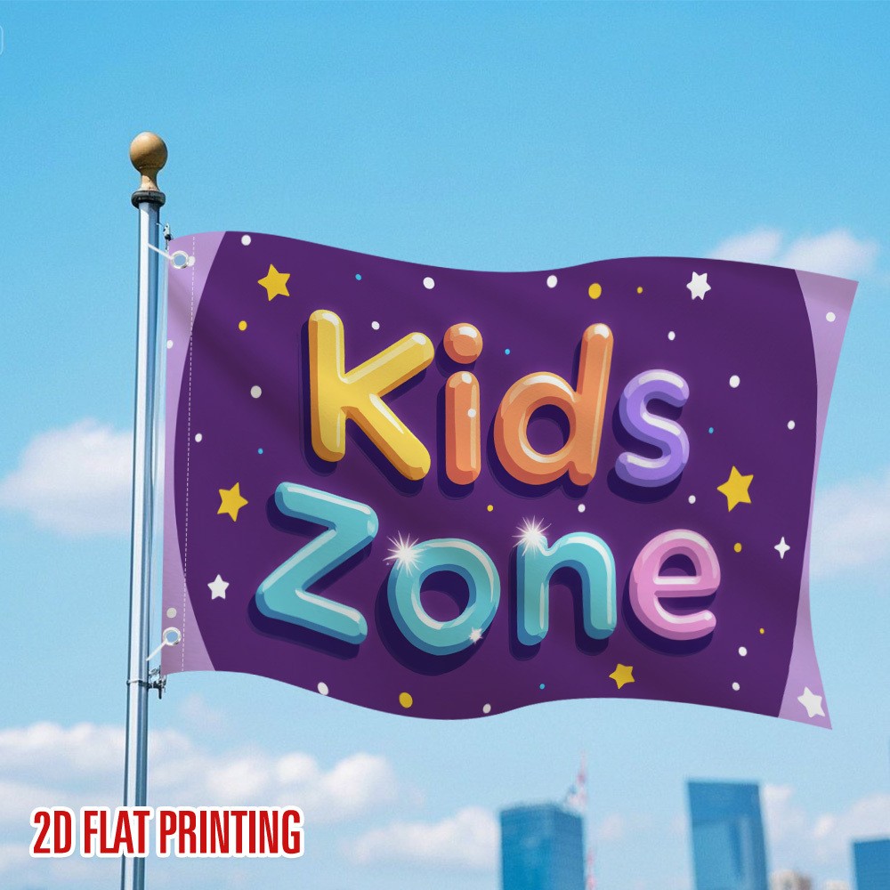 Kids Zone Garden Flag Durable  - Kids Outdoor Zone 评论和价格
