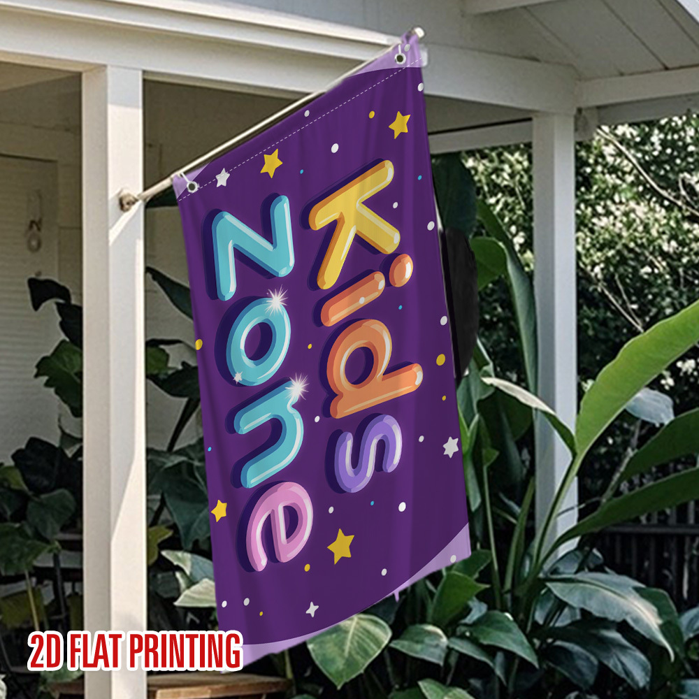 Kids Zone Garden Flag Durable  - Kids Outdoor Zone 评论和价格