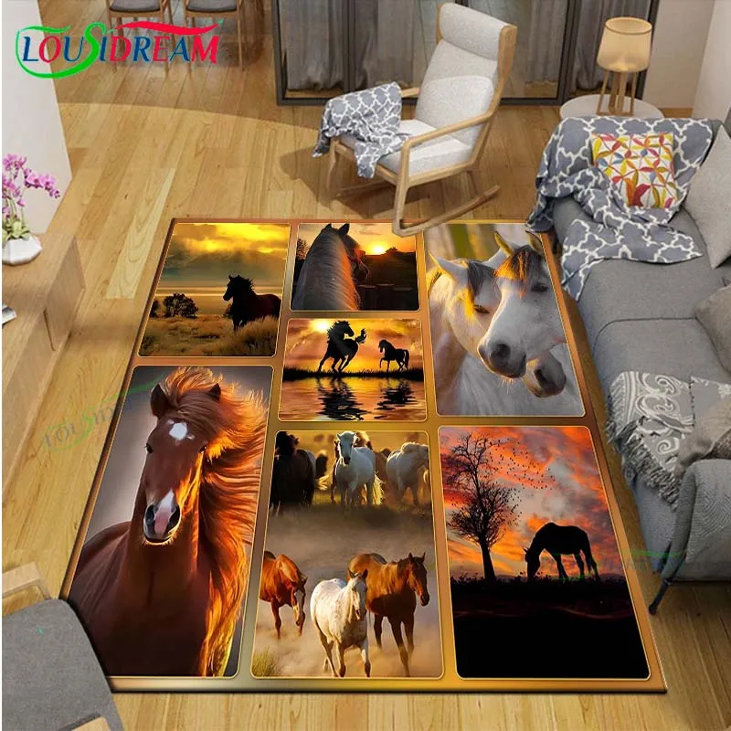 Fashion 3D Beautiful Horse Pri - Kids Outdoor Yoga 评论和价格