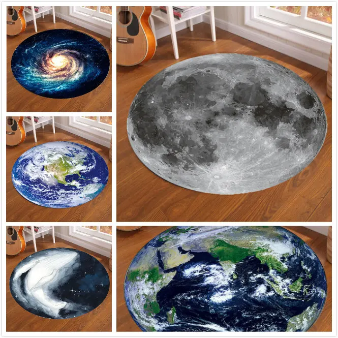 Galaxy Earth Moon Round Carpet - Kids Outdoor Wagon 评论和价格