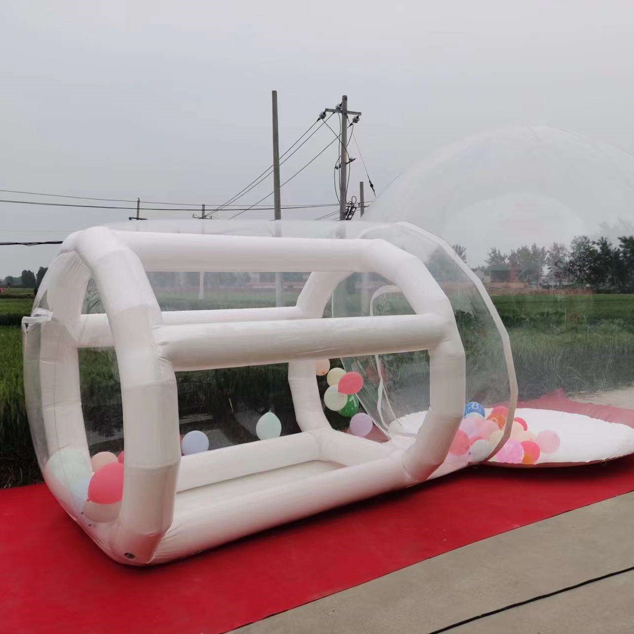 Outdoor  White PVC Inflatable  - Kids Outdoor Jump House 评论和价格