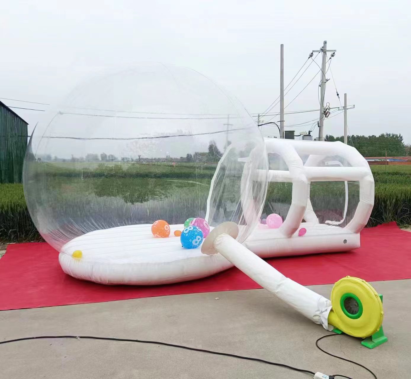 Outdoor  White PVC Inflatable  - Kids Outdoor Jump House 评论和价格