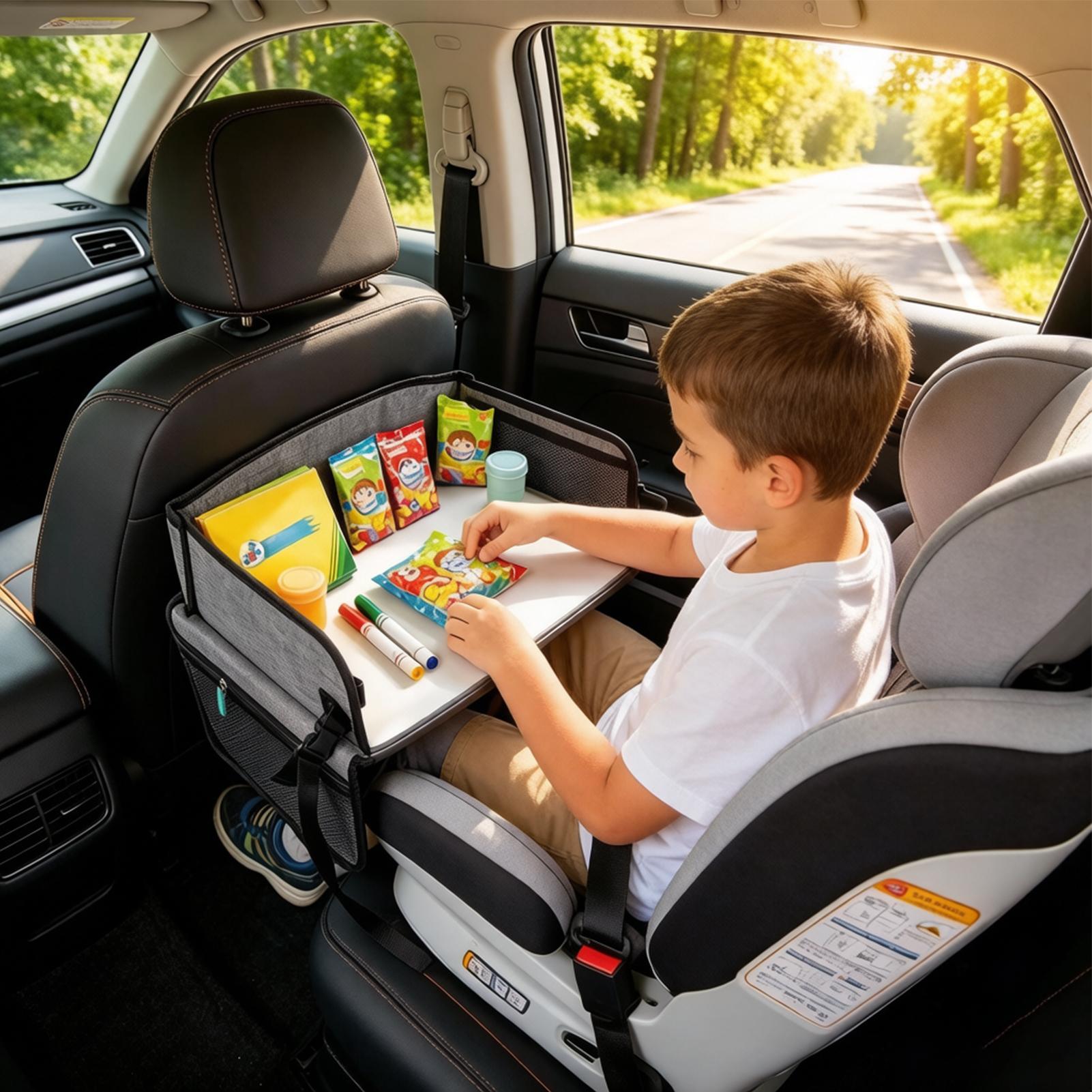 Kids Travel Tray With Pocket A - Kids Outdoor Car 评论和价格