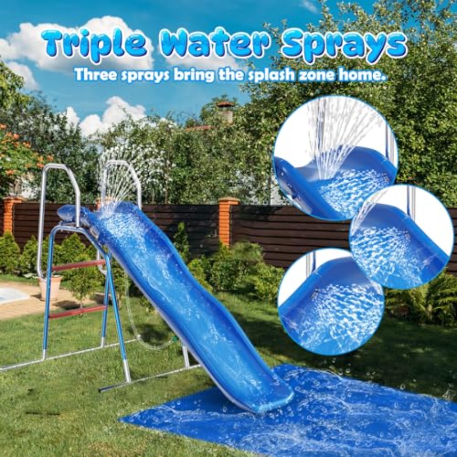 Backyard water slide for kids, - Kids Outdoor Zone 评论和价格