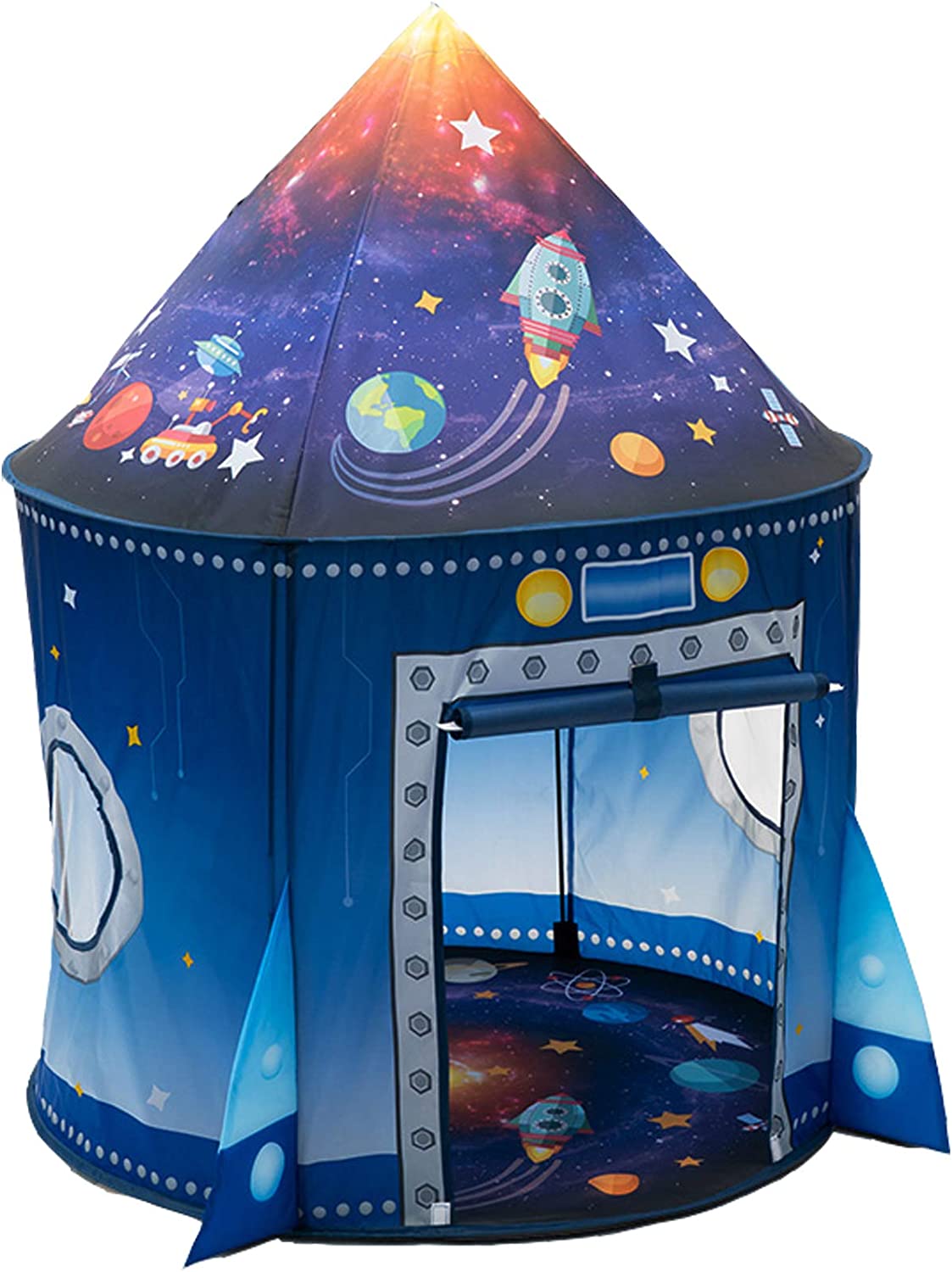 Rocket Ship Kids Tent Pop Up P - Kids Outdoor Fence 评论和价格