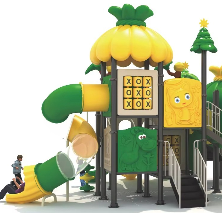 Forest Theme Garden Outdoor Pl - Kids Outdoor Jungle Gym With Slide 评论和价格