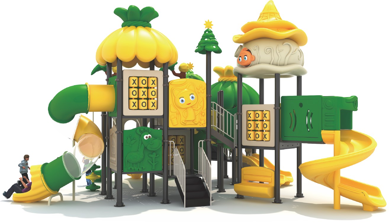Forest Theme Garden Outdoor Pl - Kids Outdoor Jungle Gym With Slide 评论和价格