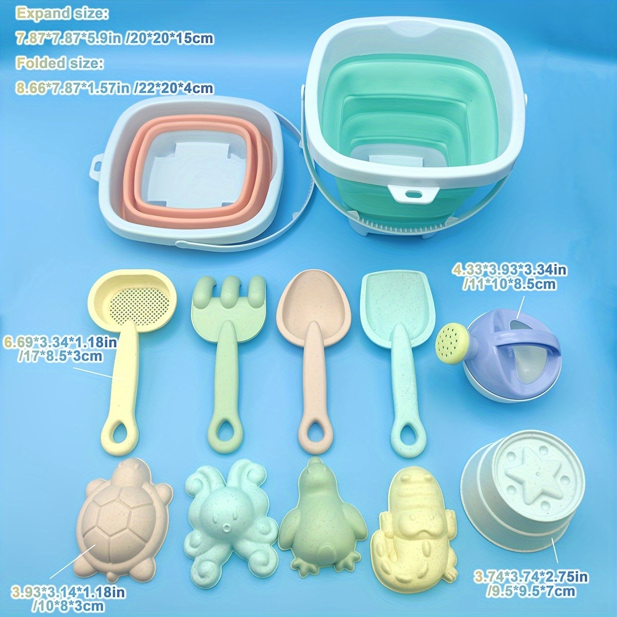 11 PCS Beach Sand Play Water S - Kids Outdoor Sandbox 评论和价格