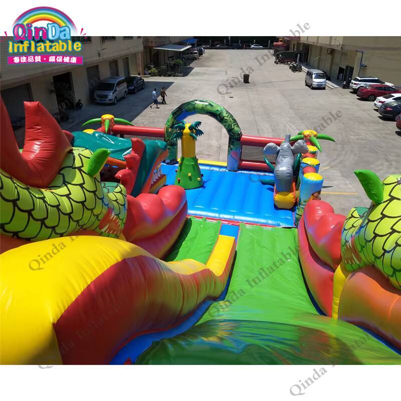 17*11m Large Inflatable Castle - Kids Outdoor Jump House 评论和价格