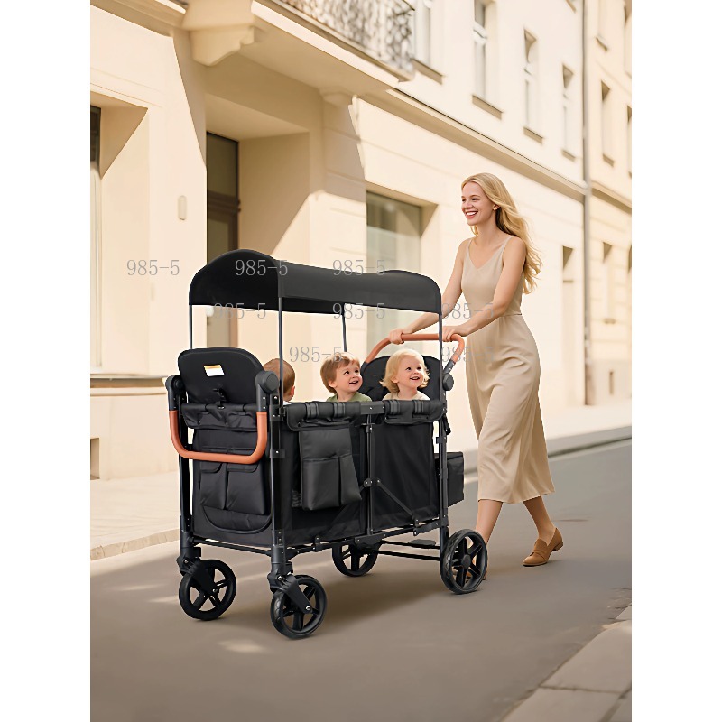 Foldable 4-Seater Camping Wago - Kids Outdoor Wagon 评论和价格